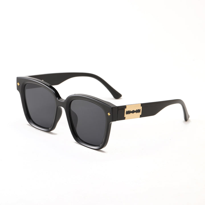 Women's fashionable square sunglasses with transparent frame Kalsten