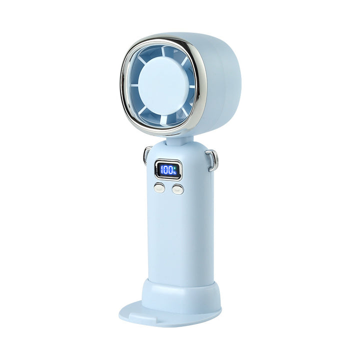 Women portable handheld fan with LCD display and powerful battery Kalsten