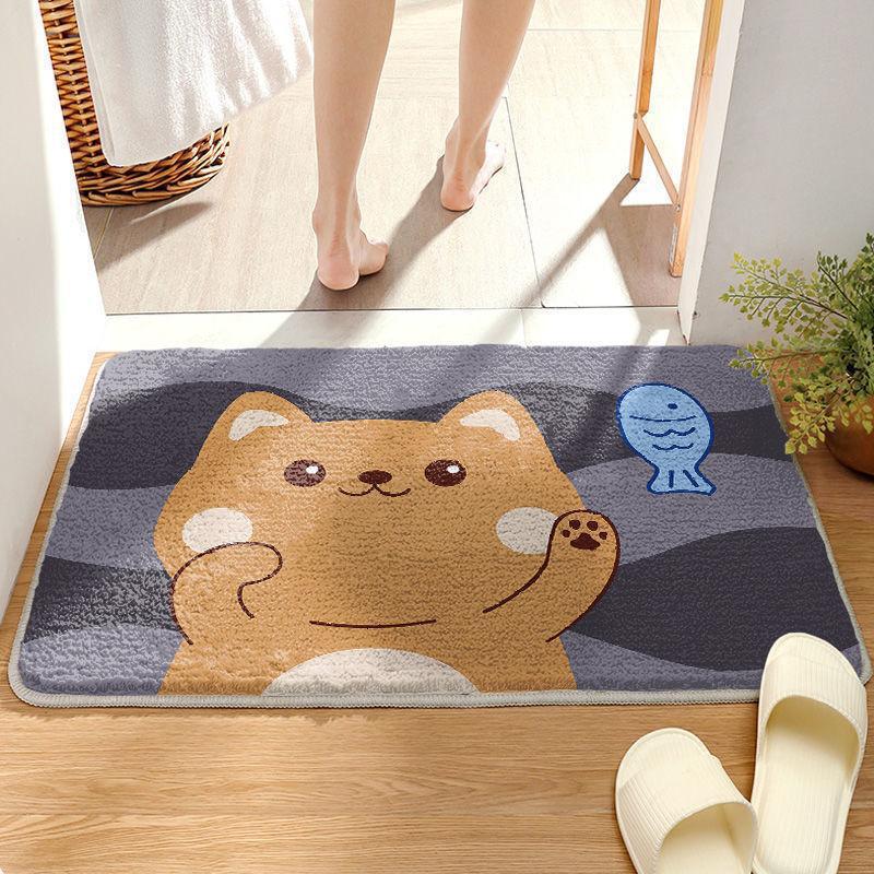 Playful Penguin-Themed Bath Mat Kalsten