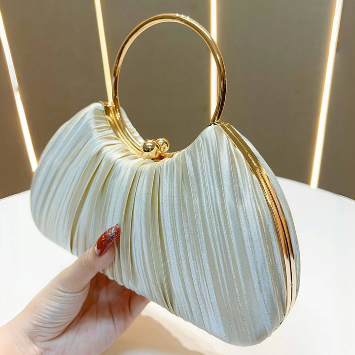 Luxurious Pleated Evening Clutch