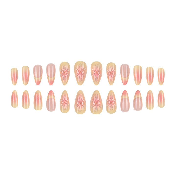 Decorative Floral Press-On Nail Extensions Kalsten