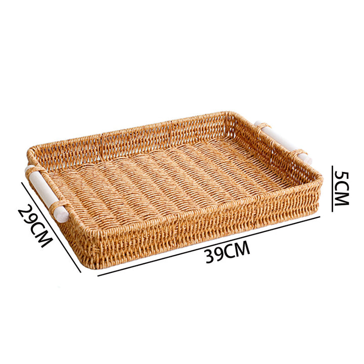 Woven Rectangular Serving Tray Kalsten