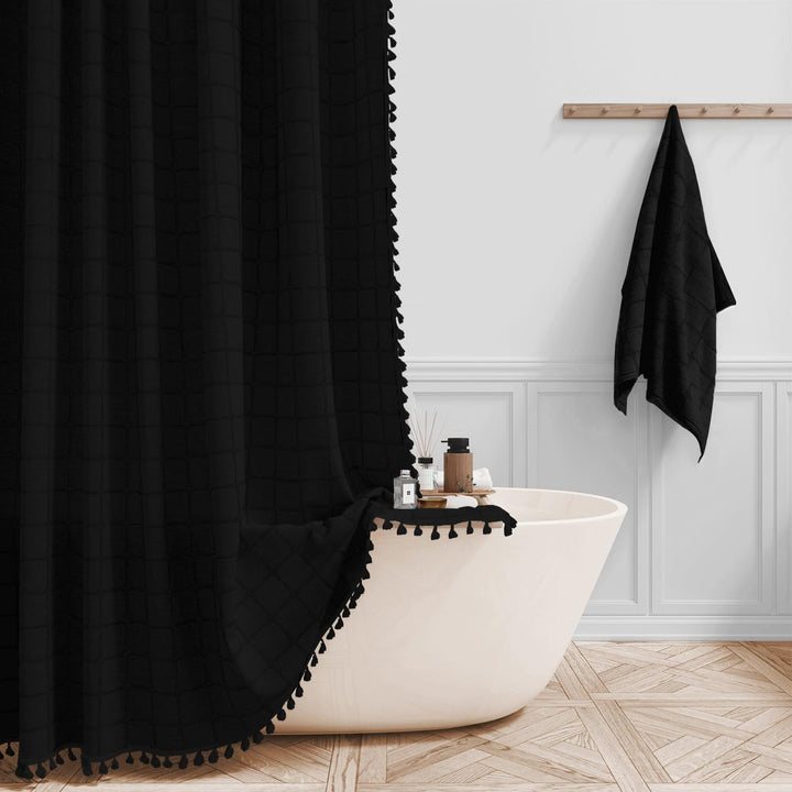 Premium Cotton Bathroom Shower Curtain Kalsten