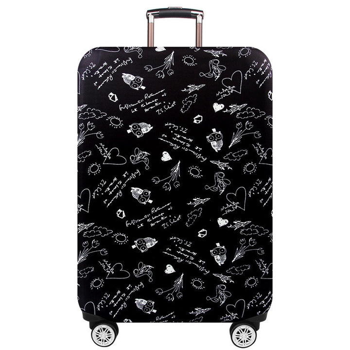 Women's hard suitcase with creative graphic design Kalsten