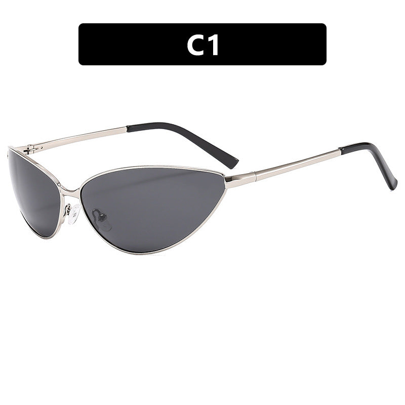 Women's Cat-Eye Sunglasses with Fashionable Metal Frame Kalsten