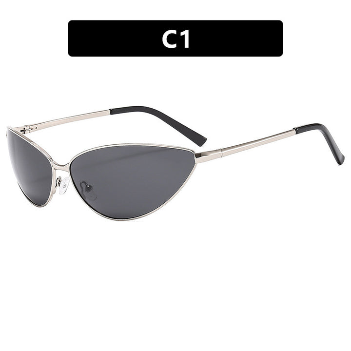 Women's Cat-Eye Sunglasses with Fashionable Metal Frame Kalsten