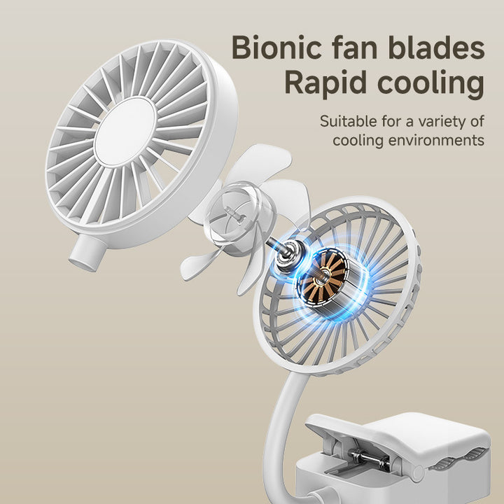Unisex Portable Battery Fan with Flexible Tilt Angle Kalsten