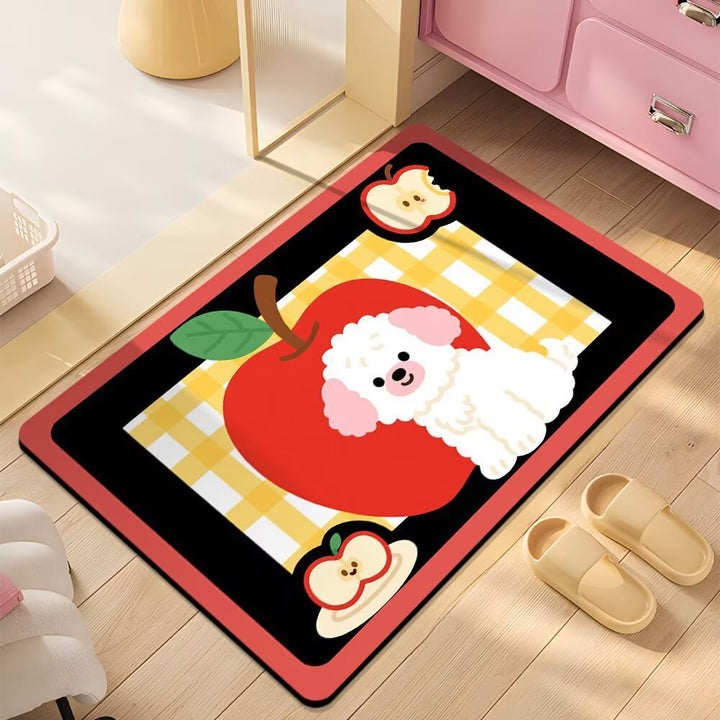 Cute Cartoon Dog Shower Mat Kalsten