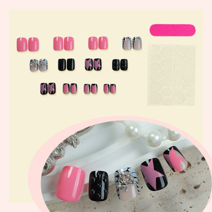 Artificial nail set with colorful design and creative details Kalsten