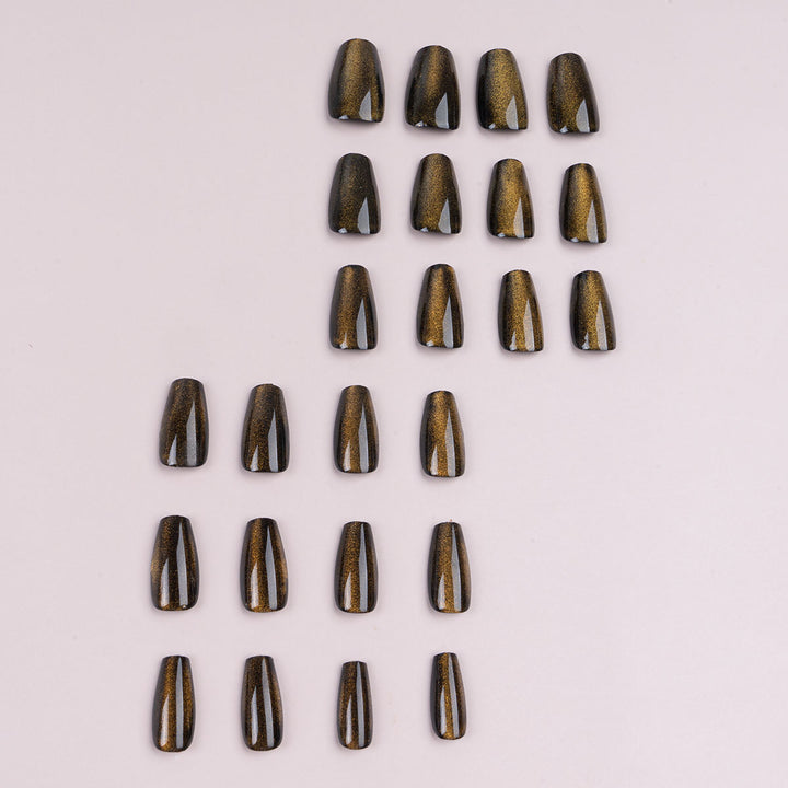 Elegant Metallic Press-On Nails