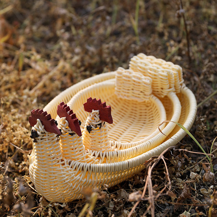 Unisex Braided Decoration Basket in Duck Shape Kalsten