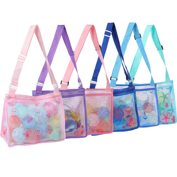 Mesh Beach Bag with Practical Zipper Kalsten