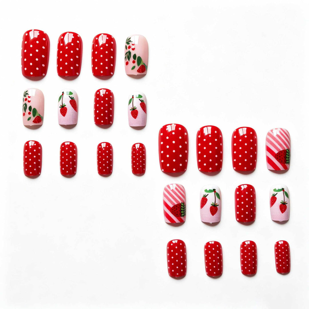 Artistic Strawberry Nail Art Design Kit