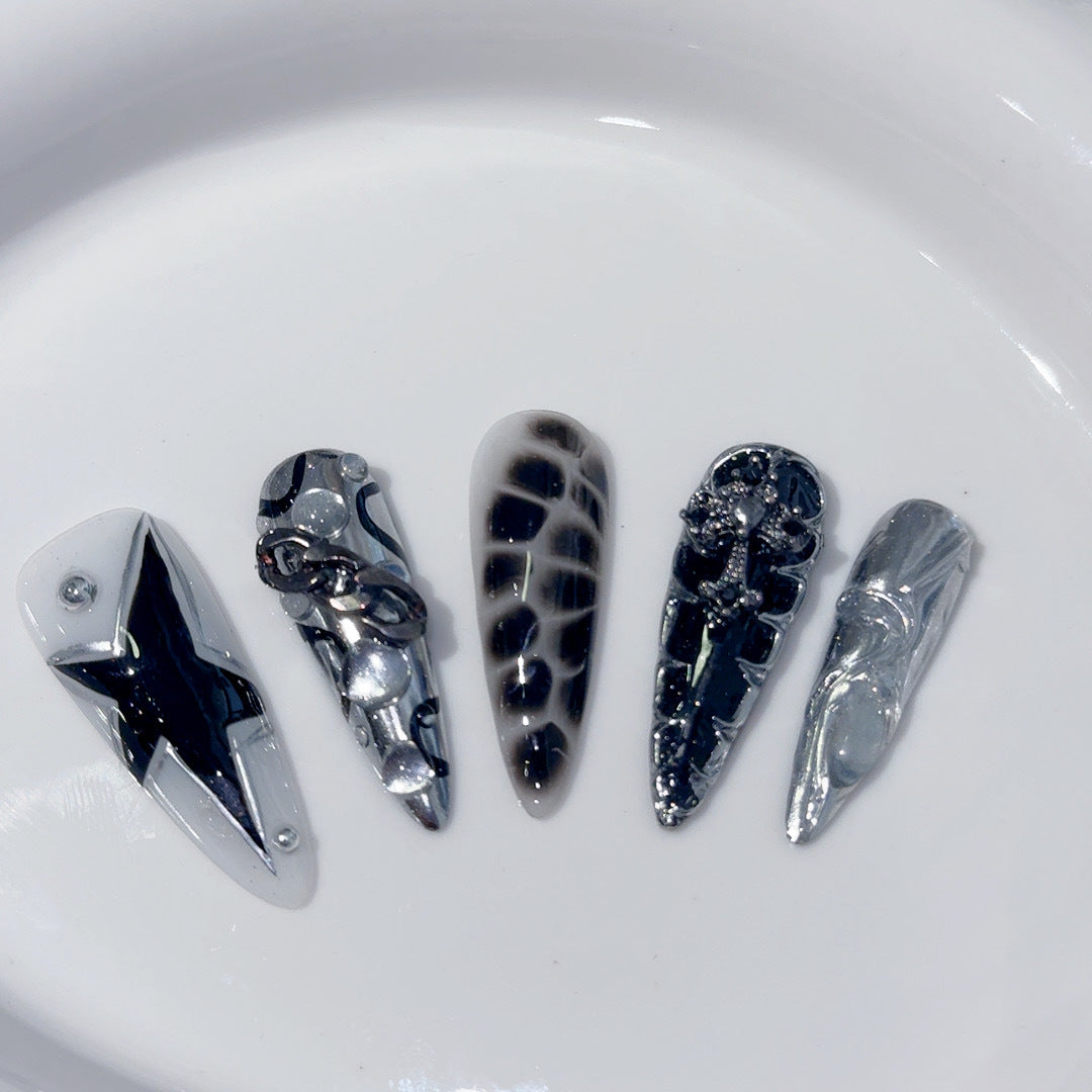 Gothic Themed Press-On Nail Set