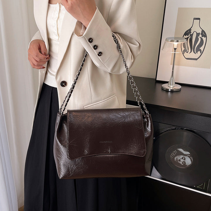 Shoulder Bag with Chain Detail