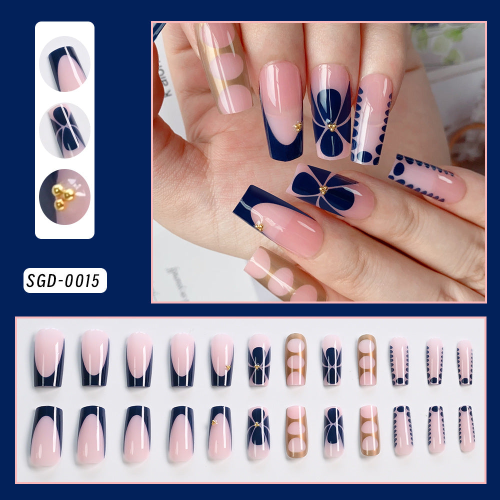 Decorative Press-On Nail Art Set