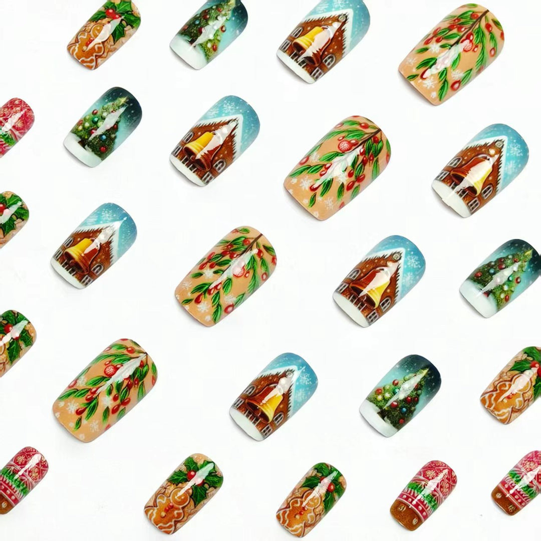 Festive Christmas-Themed Nail Art Kalsten