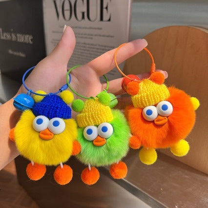 Plush Cartoon Duck Keychain Set Kalsten