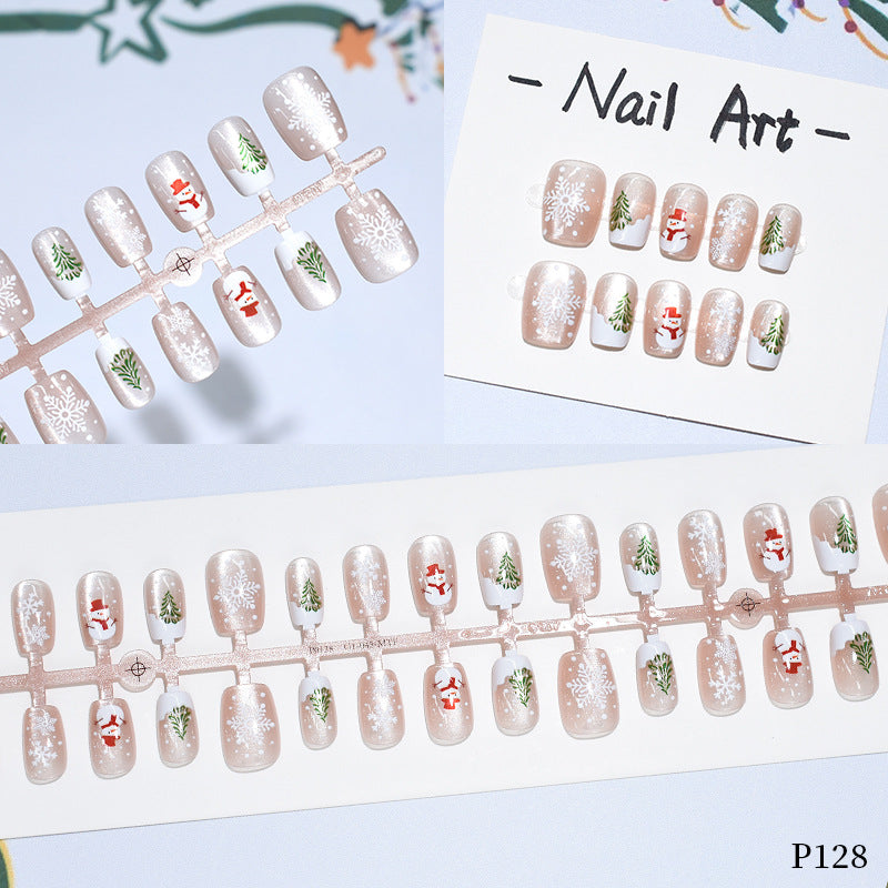 Holiday-Themed Press-On Nail Art Set Kalsten