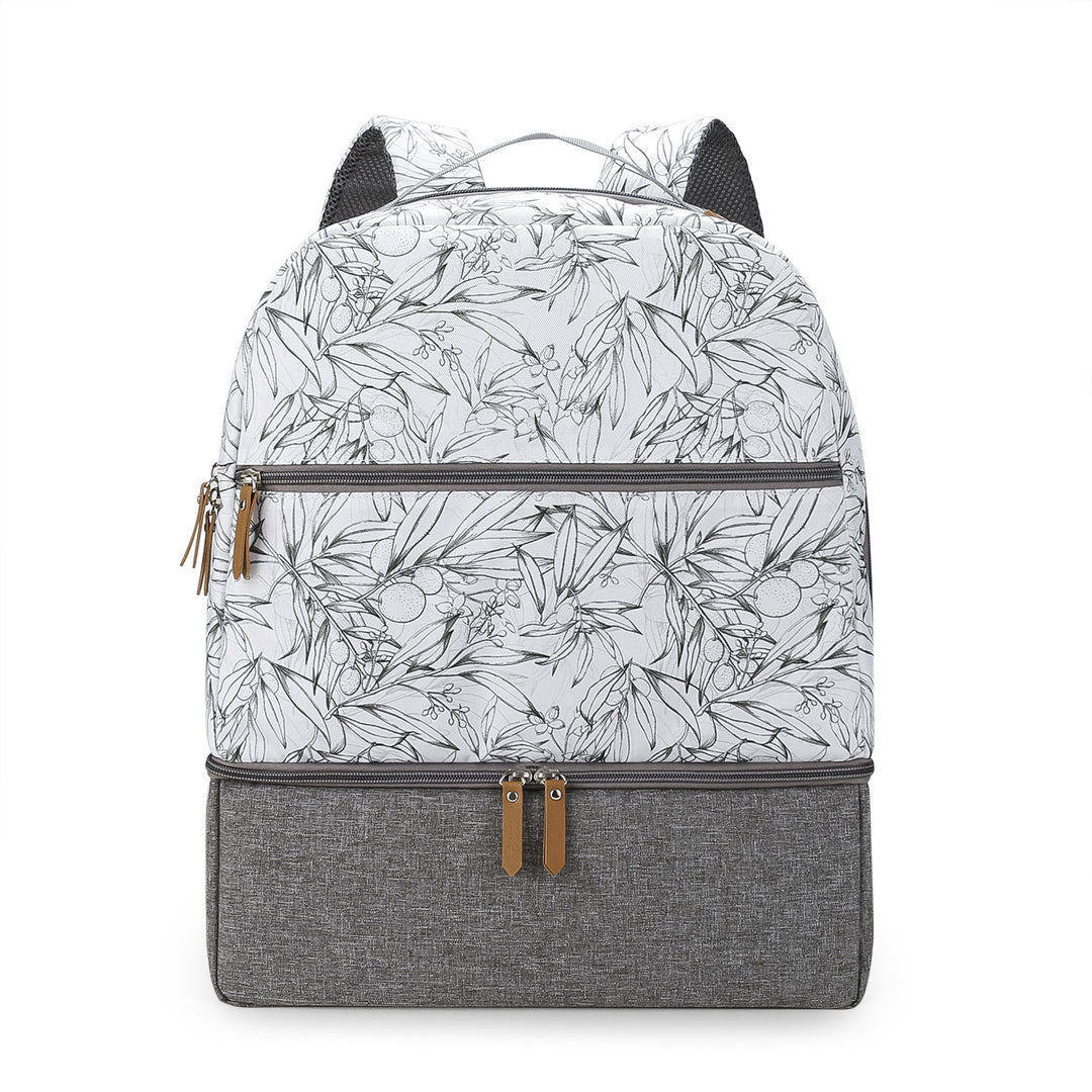 Backpack with Floral Pattern and Separate Compartment Kalsten