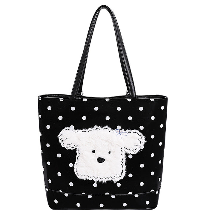 Plush shoulder bag with playful dog motif Kalsten