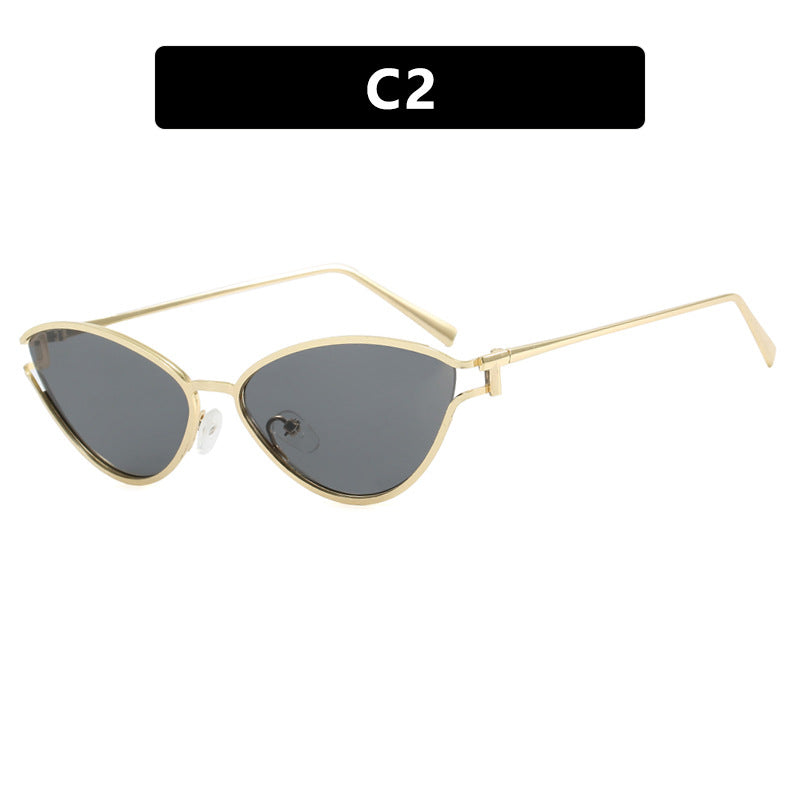 Women's Cat-Eye Sunglasses with Protective UV Filter and Elegant Metal Frame Kalsten