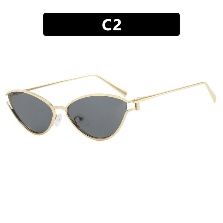 Women's Cat-Eye Sunglasses with Protective UV Filter and Elegant Metal Frame Kalsten