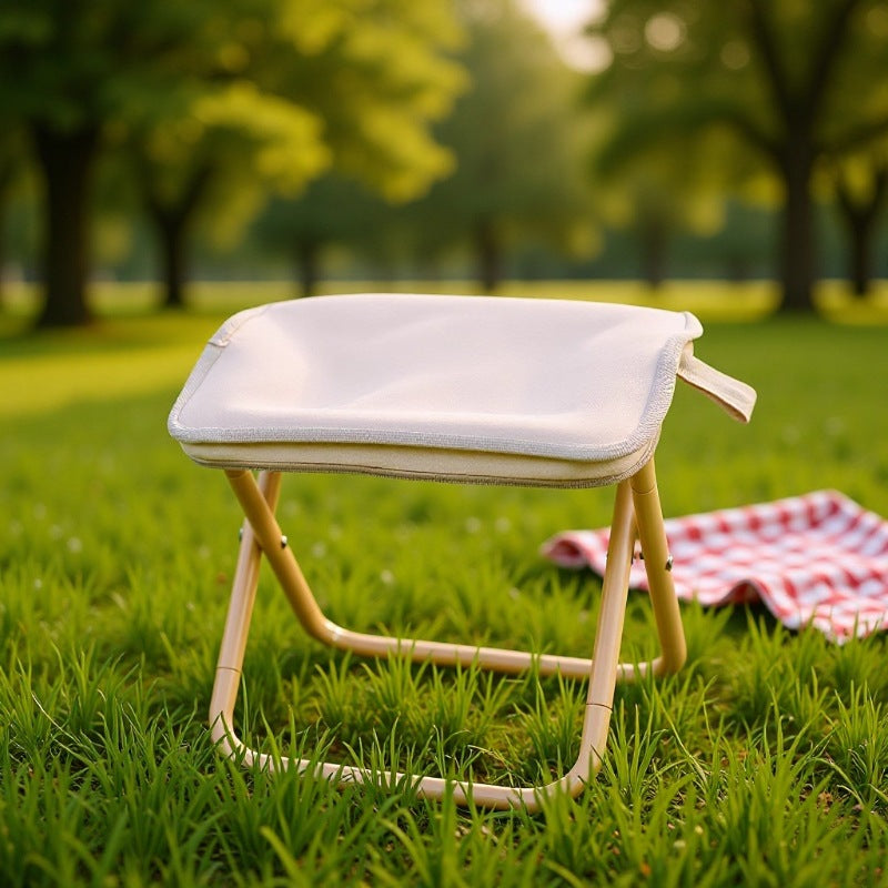 Foldable Stool With Padded Seat Kalsten