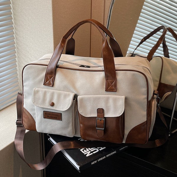 Functional Canvas Weekender Duffel Bag