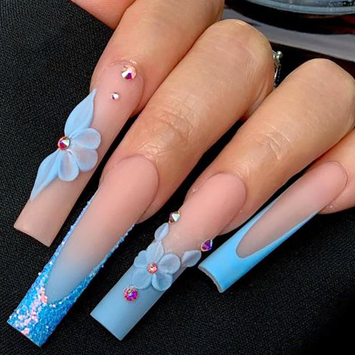 Decorative Floral Acrylic Press-On Nails Kalsten 1789085963