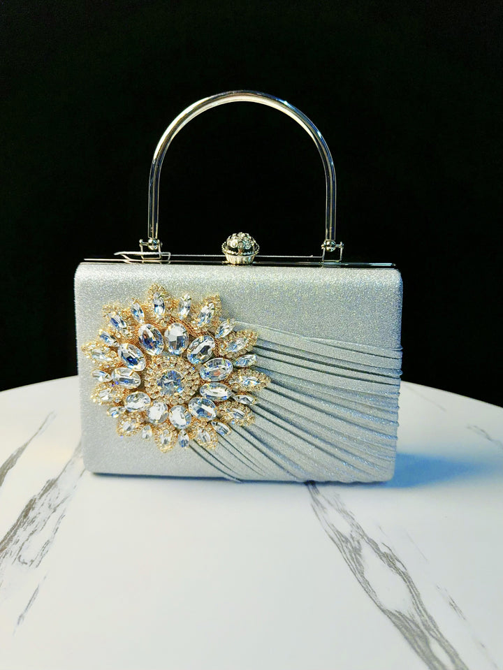 Luxurious Rhinestone-Embellished Evening Handbag
