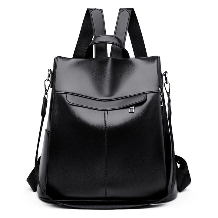 Versatile Structured Leather Backpack Kalsten