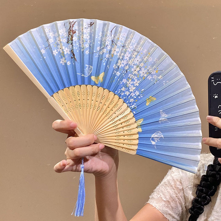 Handcrafted fan with Elegant flower pattern Kalsten