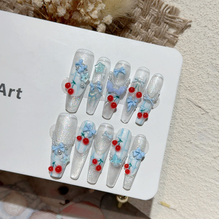 Decorative Nail Art Press-On Tips