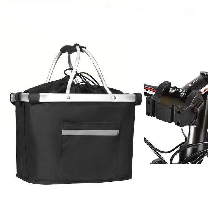 collapsible insulated front bike basket with quick-release mounting and waterproof liner Kalsten