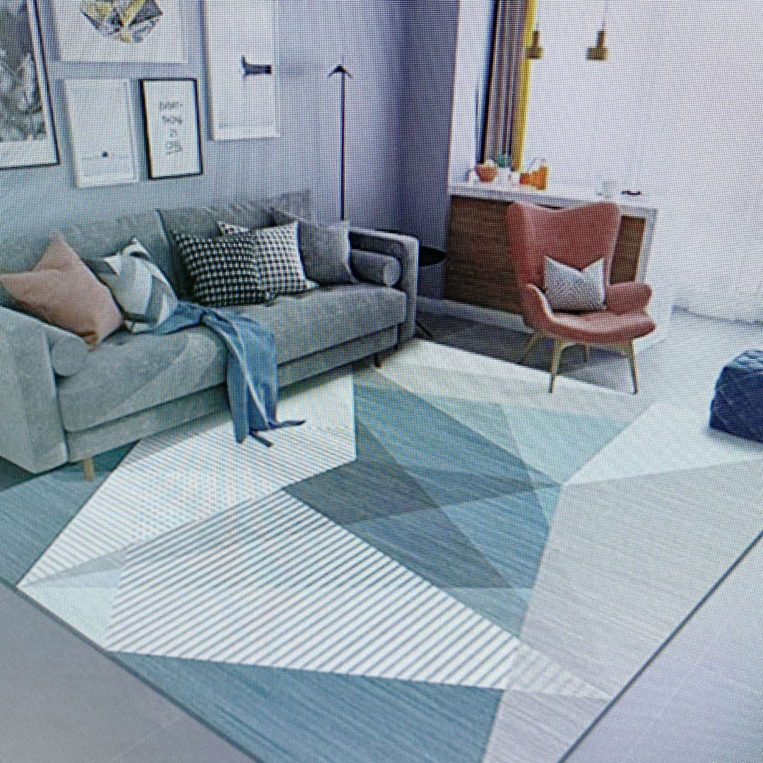 Geometric Pattern Area Rug Kalsten
