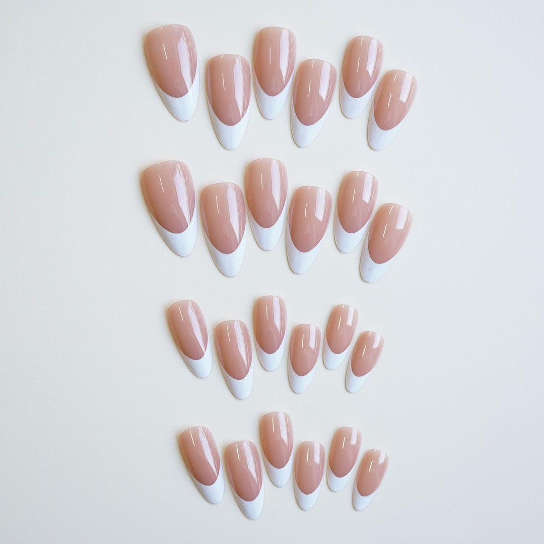 Elegant Coffin-Shaped Press-On Nails