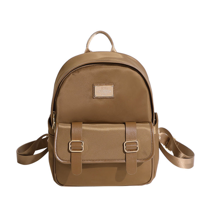 Compact Leather Backpack