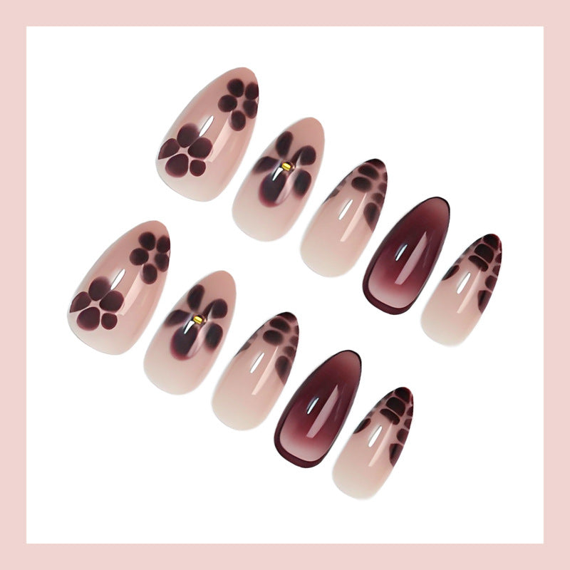 Artificial nail set with floral and elegant design Kalsten