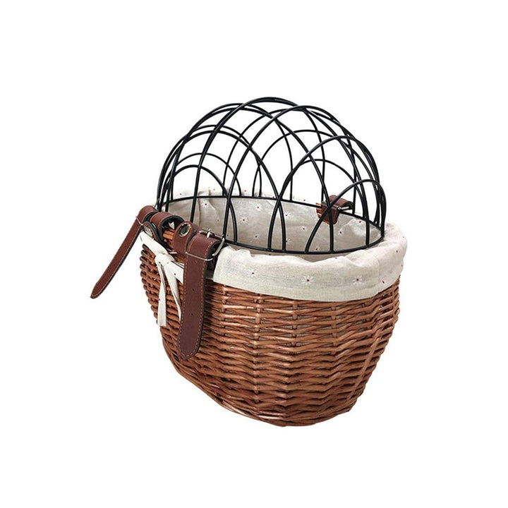 Vintage Style Woven Bike Basket Kalsten