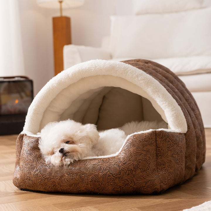 Cozy Enclosed Dog Bed