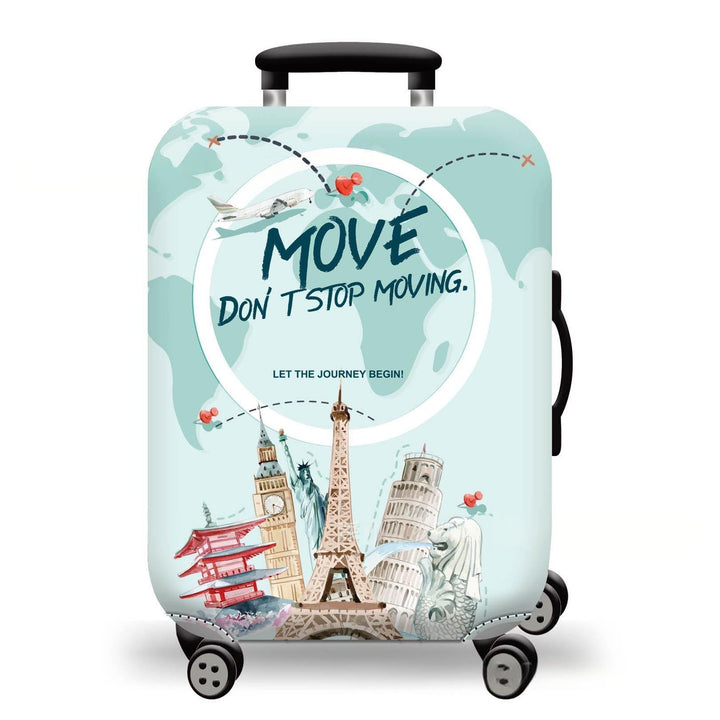 Unisex Hard-shell suitcase with stunning mountain landscape design Kalsten