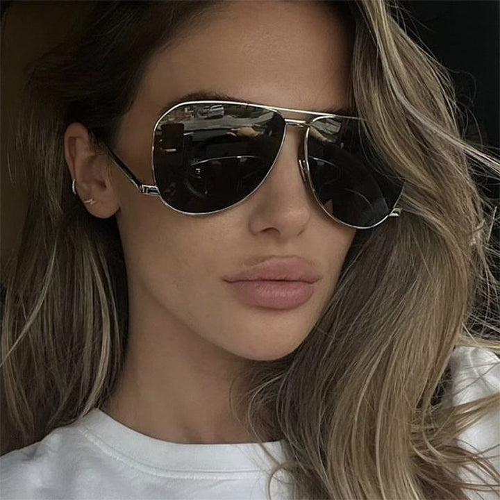 Women’s airplane sunglasses with modern metal frame and polarized lenses Kalsten
