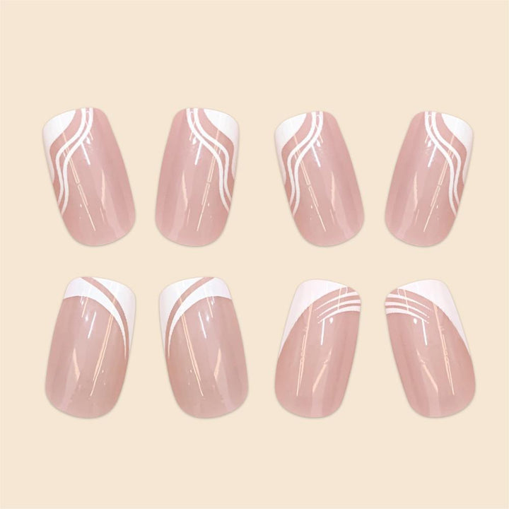 Elegant French Tip Nail Art Kit