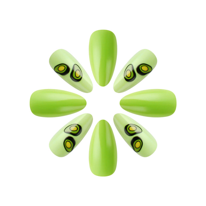 Avocado-Themed Press-On Nails Kalsten