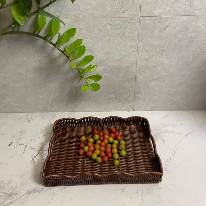 Ladies elegant serving tray made of high-quality weave Kalsten