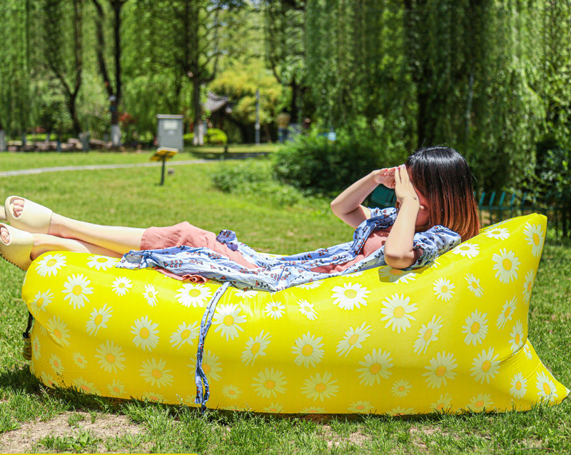 inflatable outdoor air lounger with heavy-duty oxford fabric and rapid-fill valve Kalsten