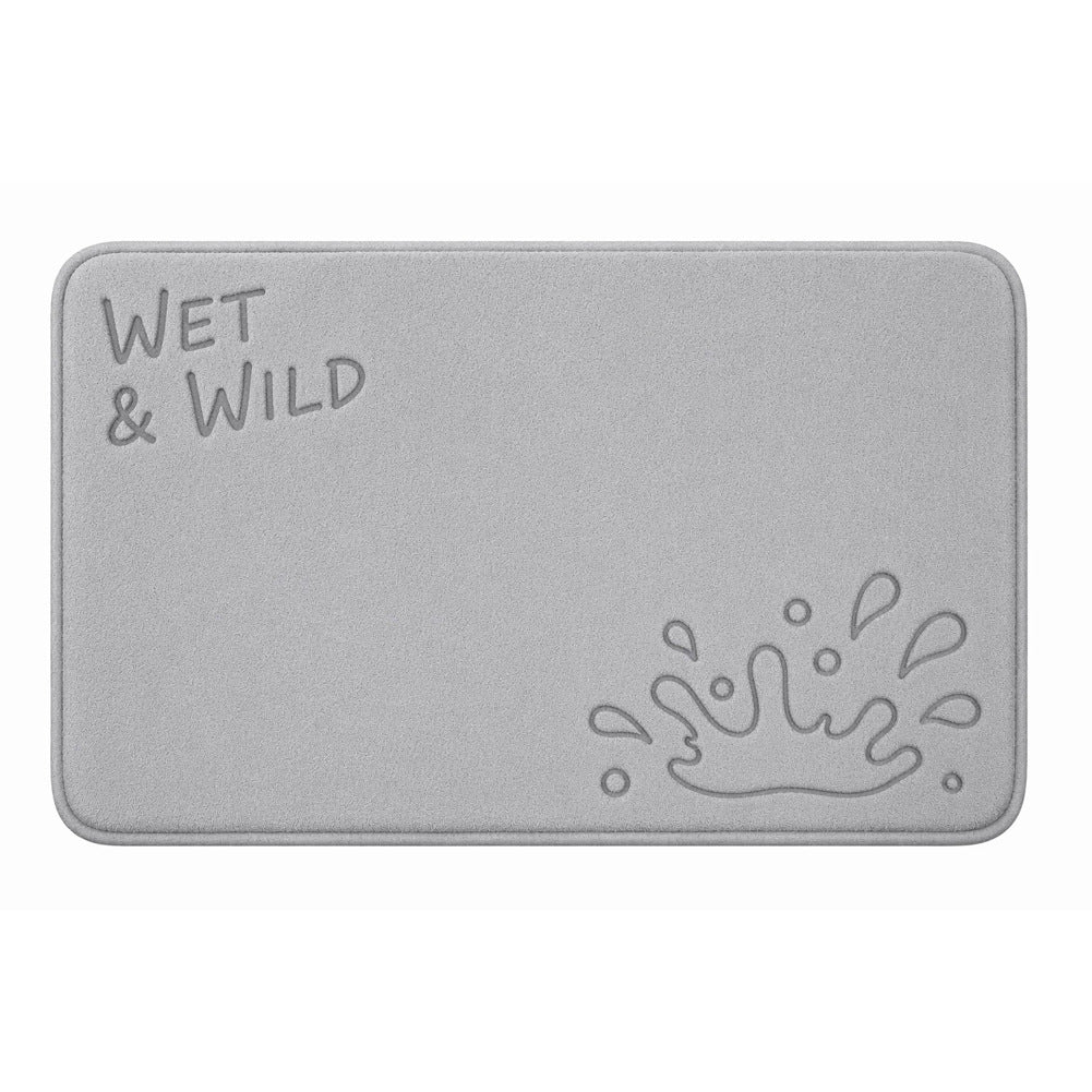 Decorative Bath Mat with Fun Bubble Theme
