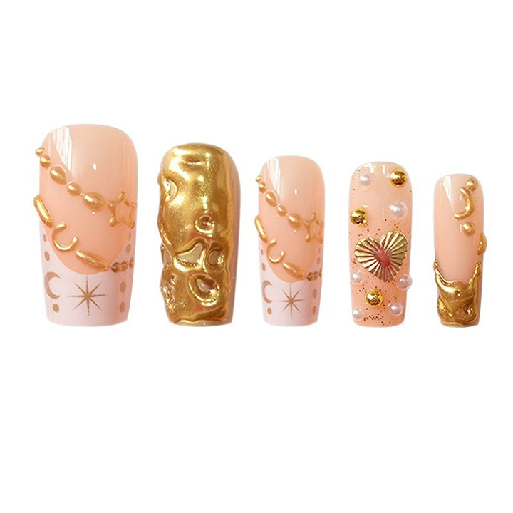 Decorative Gold Embellished Nail Art Kit Kalsten