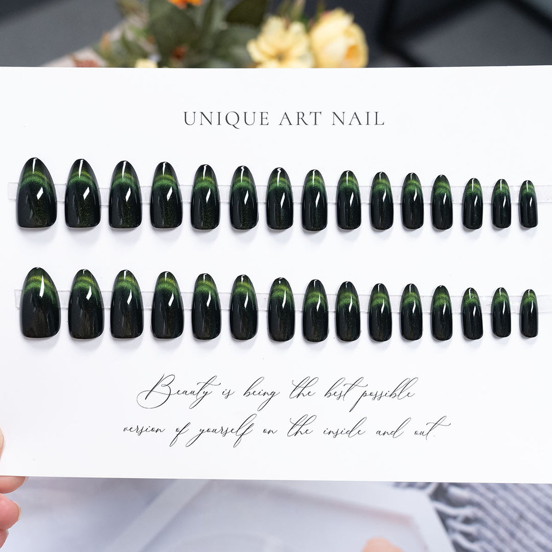 Premium Press-On Nail Set with Unique Art Design
